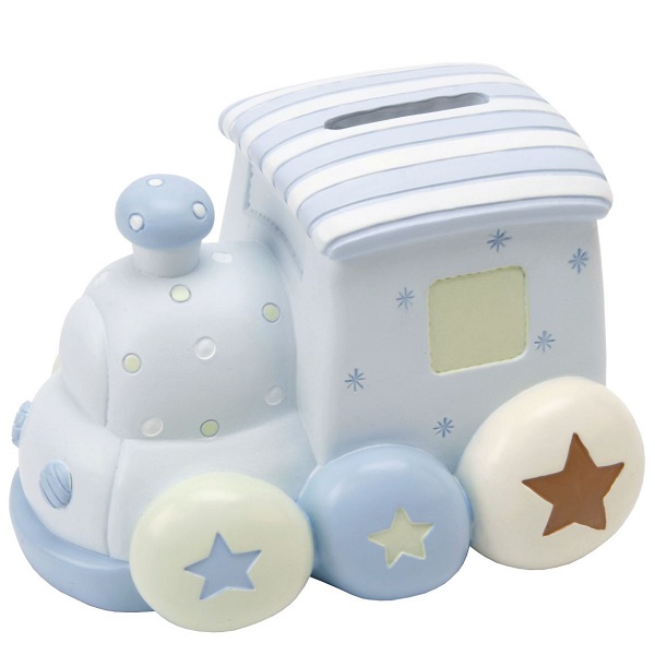 Ceramic Train Money Box Gift childrensspecialoccasionwear.co.uk